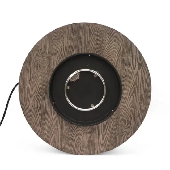 Senoia Outdoor Round Fire Pit with Tank Holder - Brown - Christopher Knight Home image {8}