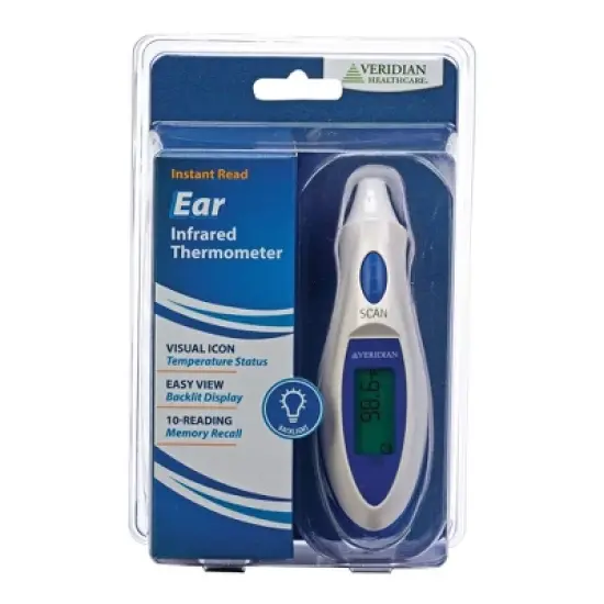 Veridian Tympanic Ear Thermometer Digital Display 09-340 1 Each image {4}