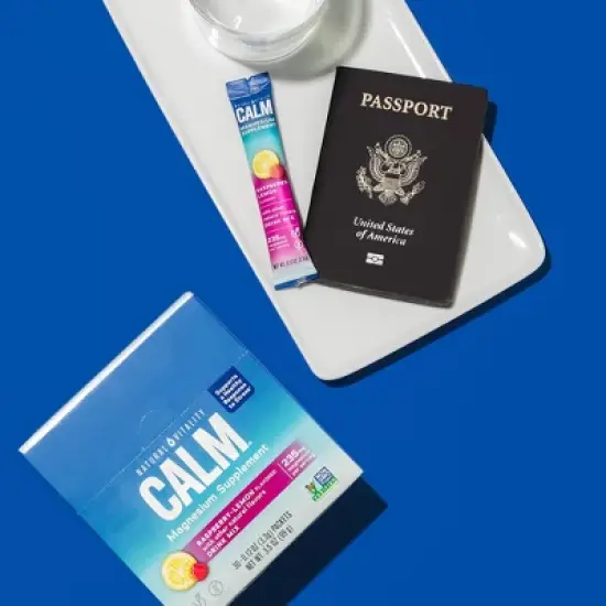 Natural Calm Vitality Anti-Stress Vegan Magnesium Supplement Powder Packets - Raspberry Lemon - 12.96oz/30pk image {5}