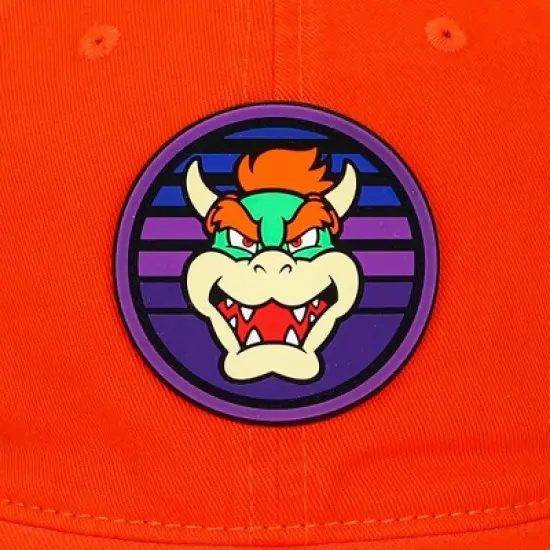 Super Mario Brothers Bowser Orange Traditional Adjustable Hat for Men image {3}