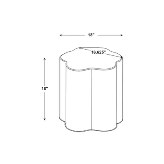 Scalloped Upholstered Ottoman - Room Essentials&trade; image {4}