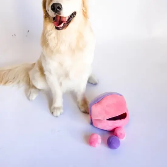 Midlee Hide a Ball Dog Toy - Pink/Purple image {4}