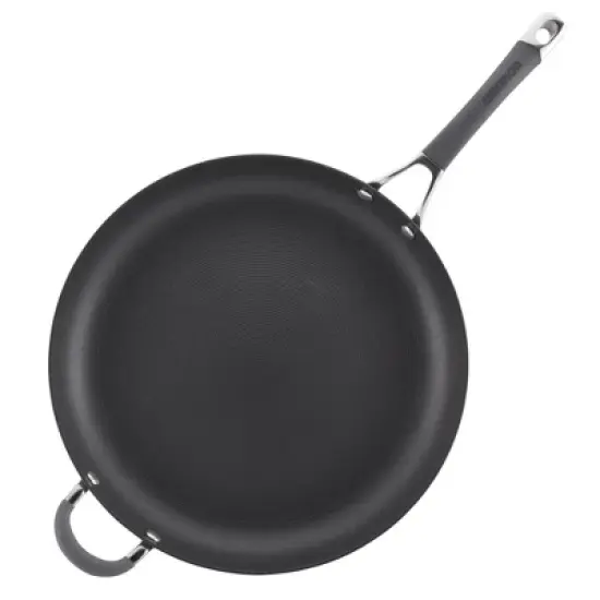 Circulon Radiance 14" Nonstick Hard Anodized Frying Pan with Helper Handle Gray image {2}