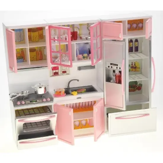 Link Little Chef Battery Operated Deluxe Modern Kitchen Playset With Oven And Fridge image {4}