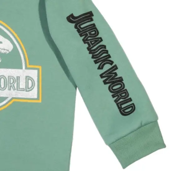 Jurassic World Dinosaur T-Rex Girls Fleece Pullover Hoodie and Set Toddler image {5}