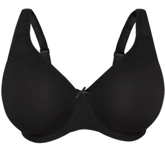 Fit For Me by Fruit of the Loom Womens Plus Size Beyond Soft Cotton Unlined Underwire Bra image {3}