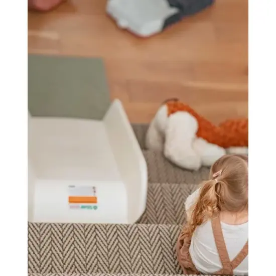 Stairslide Original Non Slip EPE Foam and Polyurethane Landing Pad with Easy Setup for Safe Landing on Stairslide Rides, 23 x 18 x 3 Inches, Grey image {4}