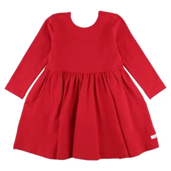 RuffleButts Baby Girls Long Sleeve Twirl Dress image {7}