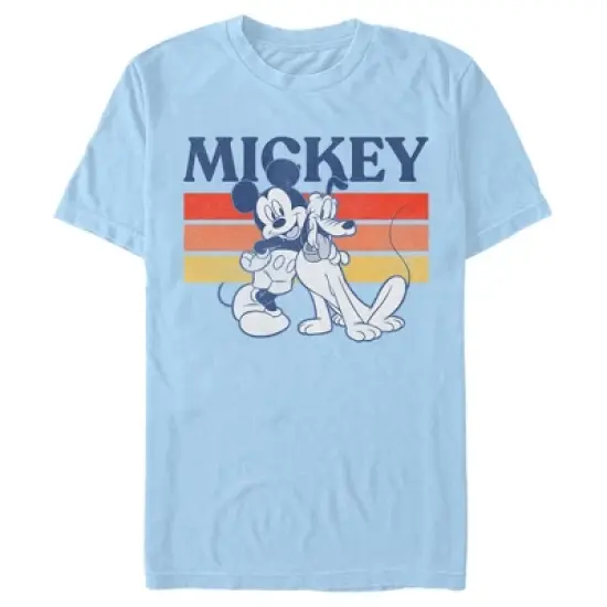 Men's Mickey & Friends Retro Pluto and Mickey Mouse T-Shirt image {5}