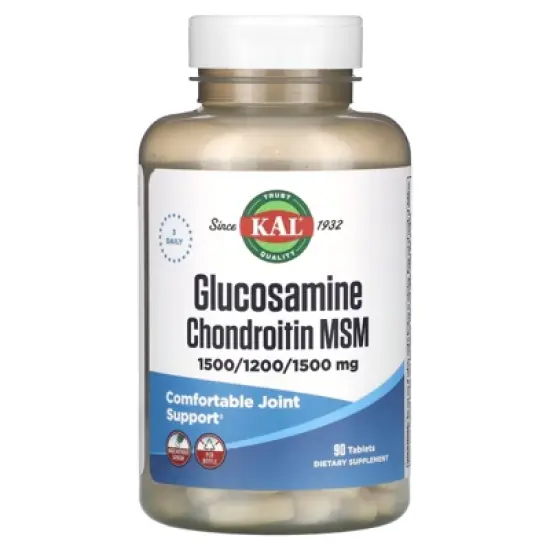 KAL Glucosamine Chondroitin MSM, 90 Tablets image {4}