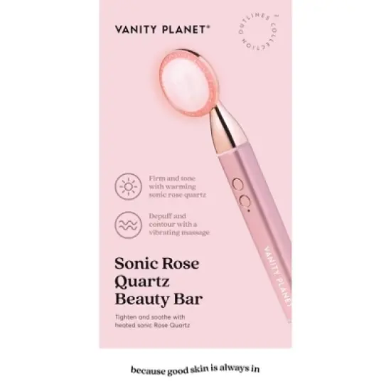 Vanity Planet LED Rose Quartz Wand Face Roller ​- 1ct image {8}