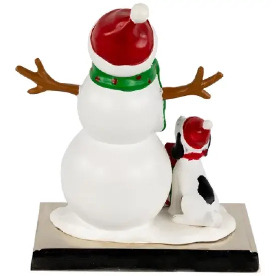 Northlight 6" Snowman and Puppy Christmas Stocking Holder image {4}