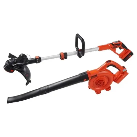 Black & Decker LCC140 40V MAX Lithium-Ion Cordless String Trimmer and Sweeper Kit (2 Ah) image {8}