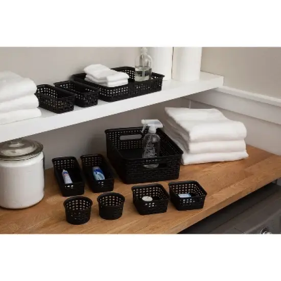 Advantus Thinkspace Plastic Weave Bins Plastic Bins 38398 image {2}