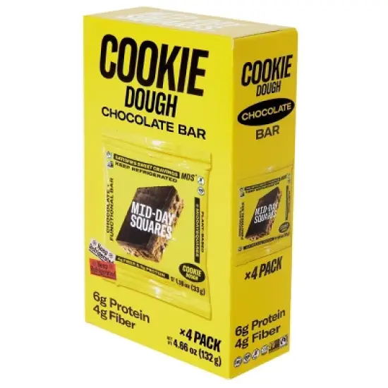 Mid-Day Squares Cookie Dough Functional Snack Bars - 4.66oz/4ct image {2}