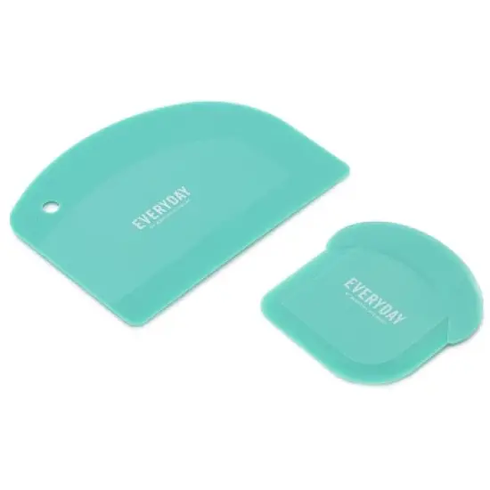 Gibson Drexler 2 Piece Polypropylene Scraper Set in Turquoise image {1}