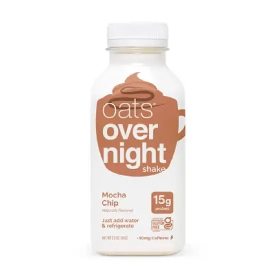 Oats Overnight Mocha Chip Shake - 2.2oz image {5}