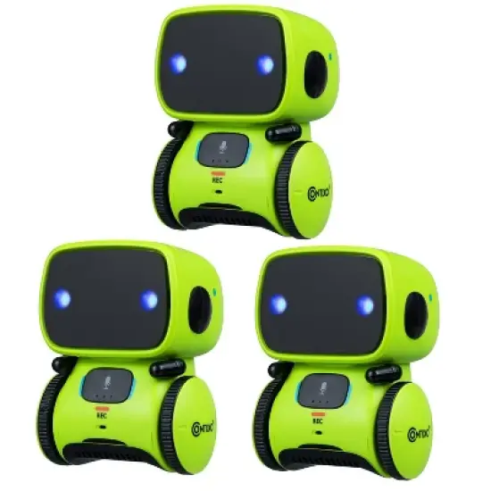 Contixo R1 Voice & Touch Smart Robot &ndash; 3‑Pack, Interactive Dancing, Singing, Voice‑Record Robot for Ages 3+ image {1}