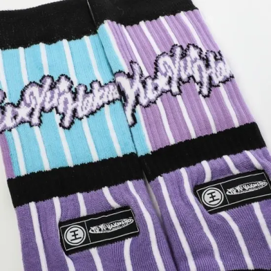 YuYu Hakusho Title Logo Baseball Themed Men's Crew Socks image {1}