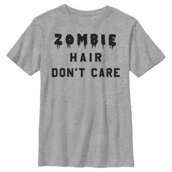Boy's Lost Gods Halloween Zombie Hair Don't Care T-Shirt image {4}