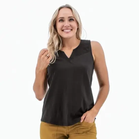 Aventura Clothing Women's Cherie Split Neck Tank Top image {5}