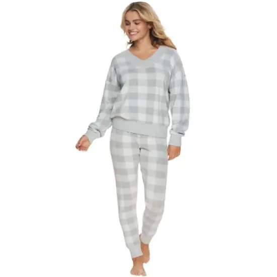 Felina Women's Aurora Plaid Jogger image {2}