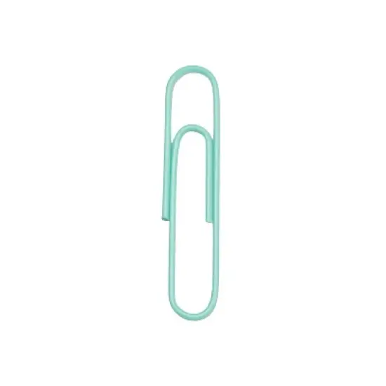 JAM Paper Jumbo Paper Clips Teal 3 Packs of 75 (21832065B) image {2}