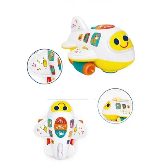 Link Ready! Set! Play! Airplane Learning Bump & Go Toy For Toddler With Light & Music image {4}