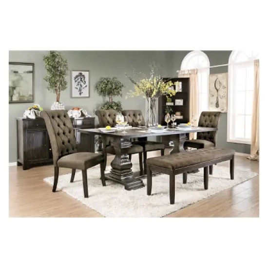 Iohomes Villa Rustic Dining Table Antique Black - HOMES: Inside + Out image {3}