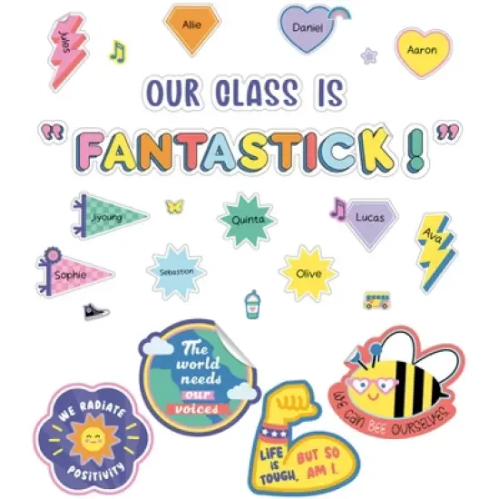 Carson Dellosa Education We Stick Together Our Class is Fantastic Bulletin Board Set image {3}