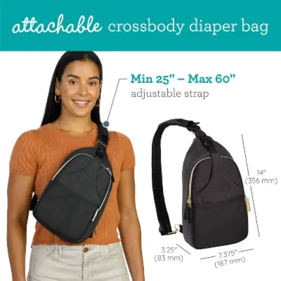 Infantino Flip 4-In-1 Convertible Carrier & Crossbody Diaper Bag Set image {4}
