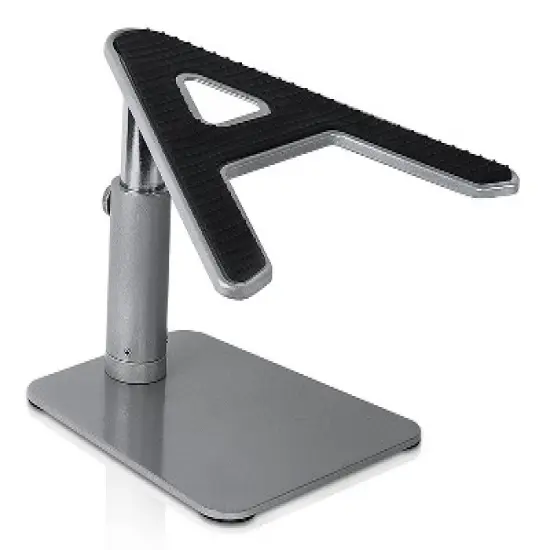 Mount-It! Height Adjustable Laptop Stand For Desk | Properly Positions Head, Neck, Back & Wrists to Reduce Aches While Working | No Assembly Required image {2}