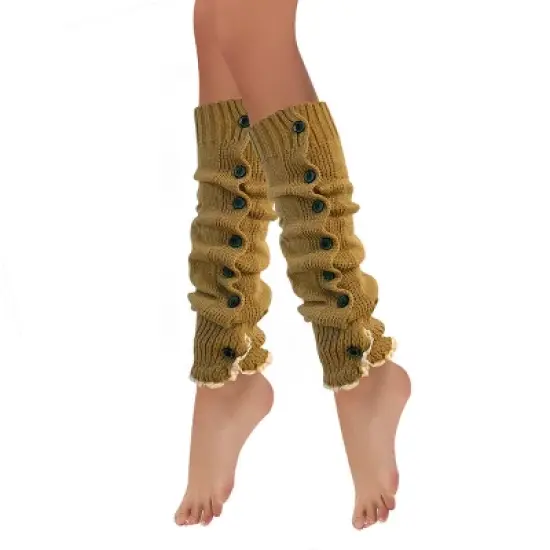 Wrapables Knee High Button Lace Leg Warmers for Boots image {17}