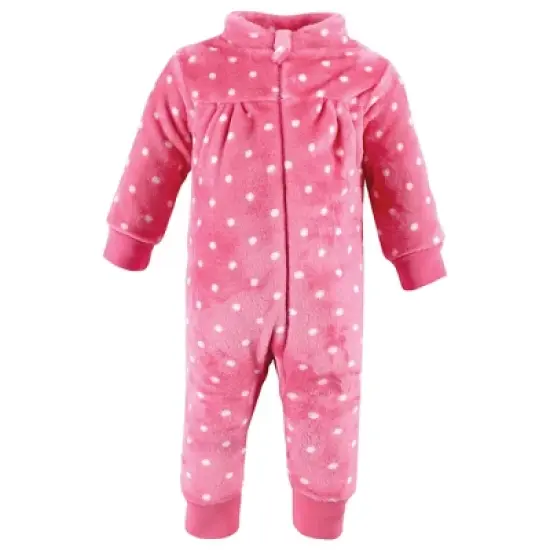 Hudson Baby Infant Girl Plush Jumpsuits, Ice Cream image {3}