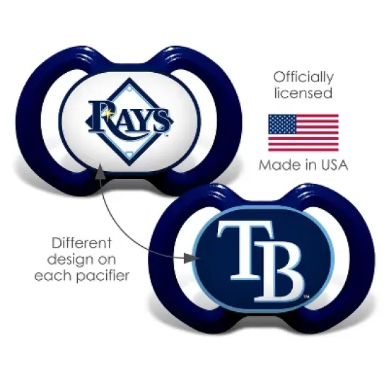 BabyFanatic Officially Licensed Pacifier 2-Pack - MLB Tampa Bay Rays image {4}