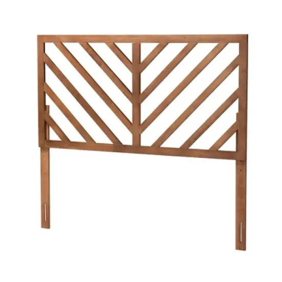 Belisma Wood Headboard Ash Walnut - Baxton Studio image {1}