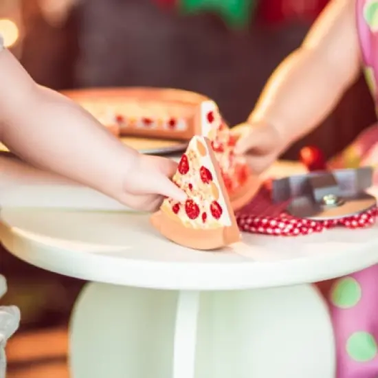 The Queen's Treasures 18 In Doll 9 Pc Pizza Party Food Accessory Play Set image {6}