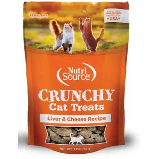 NutriSource Liver & Cheese Crunchy Cat Treats - 3 Oz image {1}