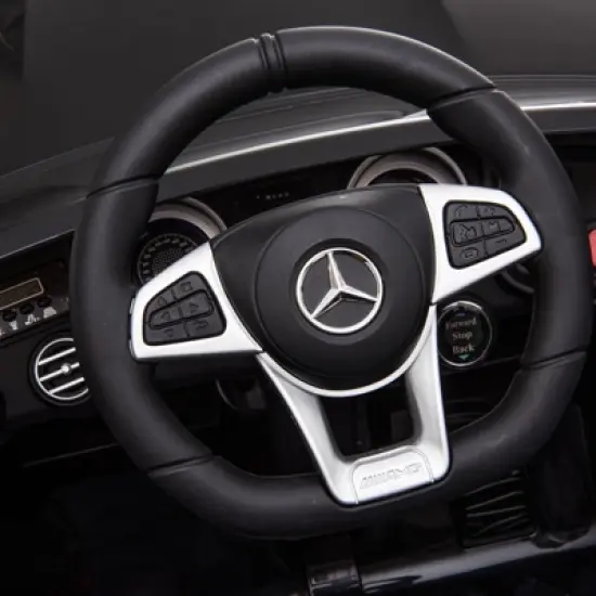 Aosom 12V Ride On Toy Car for Kids with Remote Control, Mercedes Benz AMG GLC63S Coupe, 2 Speed, with Music, Electric Light, Black image {7}