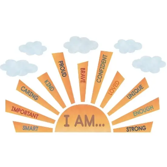 Teacher Created Resources Moving Mountains Road Trip Sun Positive Affirmations Bulletin Board Set image {2}