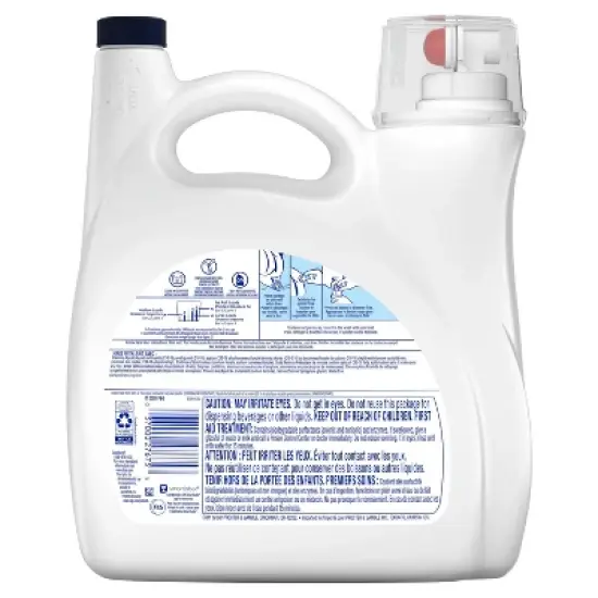 Tide Liquid High Efficiency Hygenic Clean Laundry Detergent - Free & Gentle image {1}