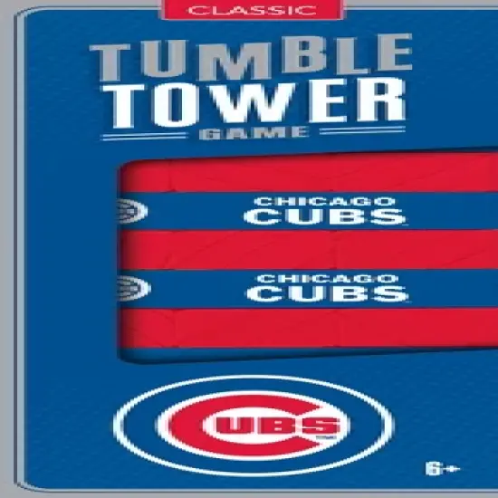 MasterPieces Real Wood Block Tumble Towers - MLB Chicago Cubs image {1}
