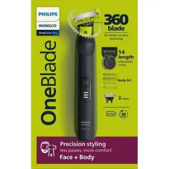 Philips Norelco OneBlade 360 Pro Face & Body Trimmer image {1}