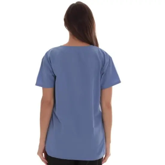 Just Love Solid Scrub Top for Women with Pockets and V-Neck - Comfortable and Professional Medical Uniform image {2}
