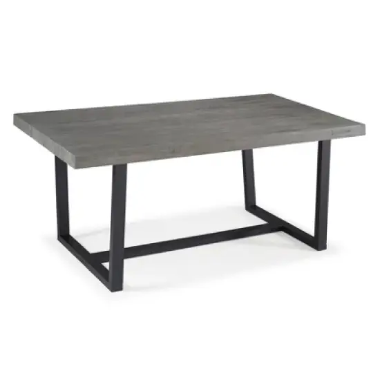 72" Modern Farmhouse Solid Wood Distressed Plank Top Dining Table - Saracina Home image {7}