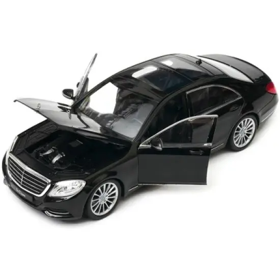 Mercedes Benz S Class with Sunroof Black "NEX Models" 1/24 Diecast Model Car by Welly image {2}