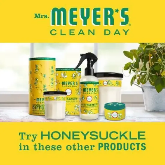 Mrs. Meyer's Clean Day Honeysuckle Large Jar Candle - 7.2oz image {5}