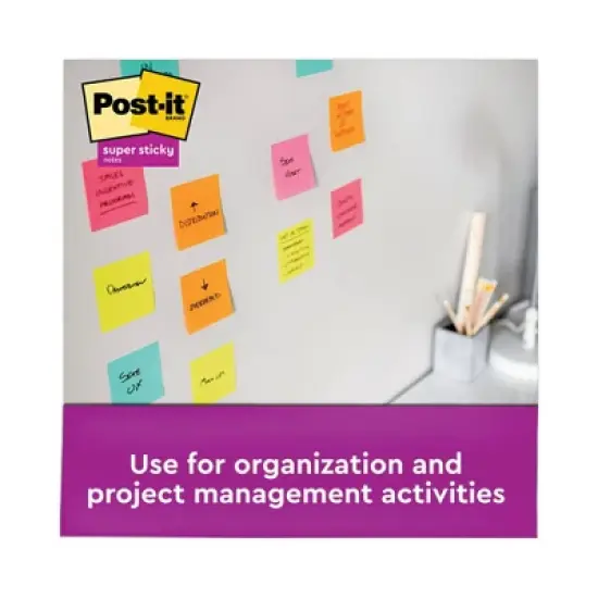Post-it Dispenser Notes Super Sticky Pop-up 3 x 3 Note Refill, 3" x 3", Playful Primaries Collection Colors, 90 Sheets/Pad, 6 Pads/Pack image {4}