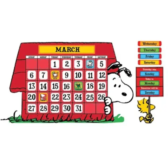 Eureka&reg; Peanuts&reg; Calendar Bulletin Board Set image {1}