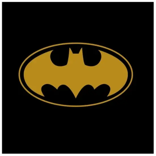 Batman Gold Bat Signal Black Graphic Tee Toddler Boy to Youth Boy image {1}